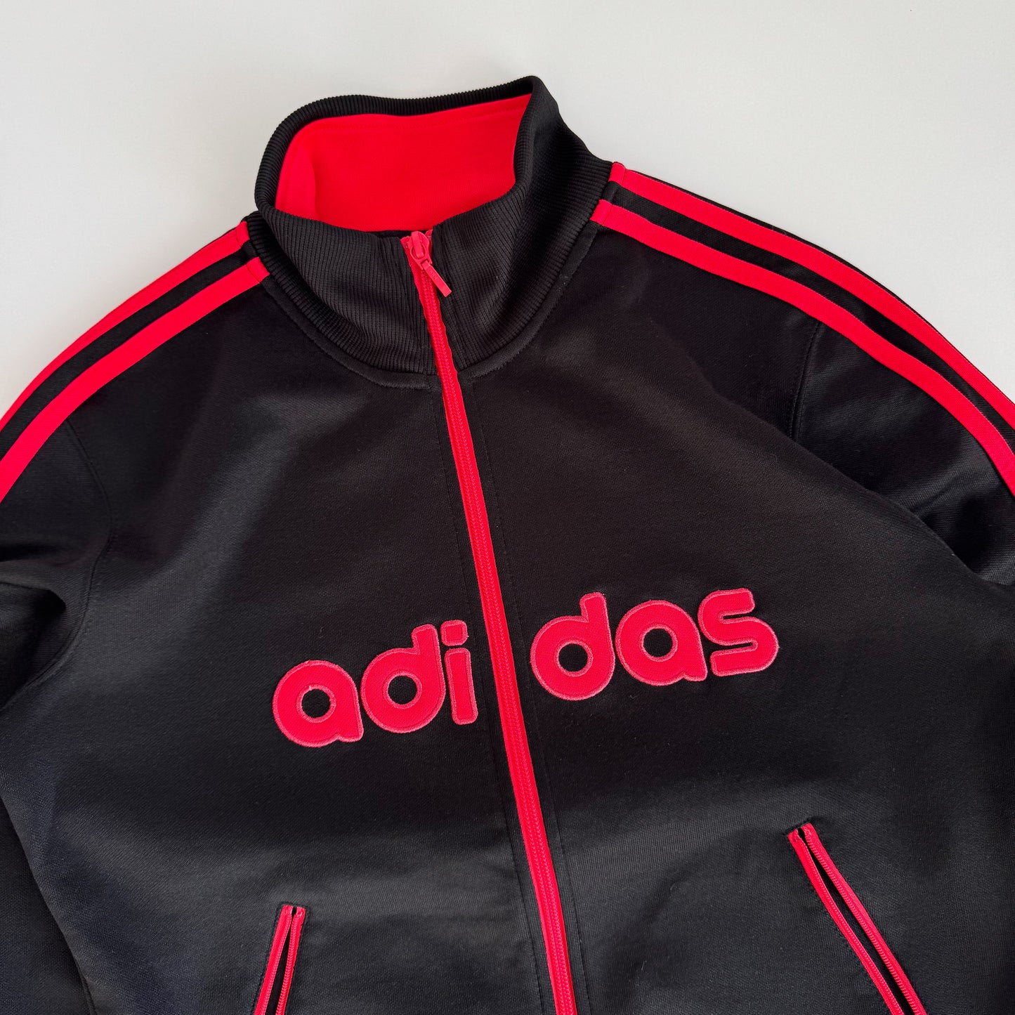 Adidas Three Stripe Track Jacket - Small