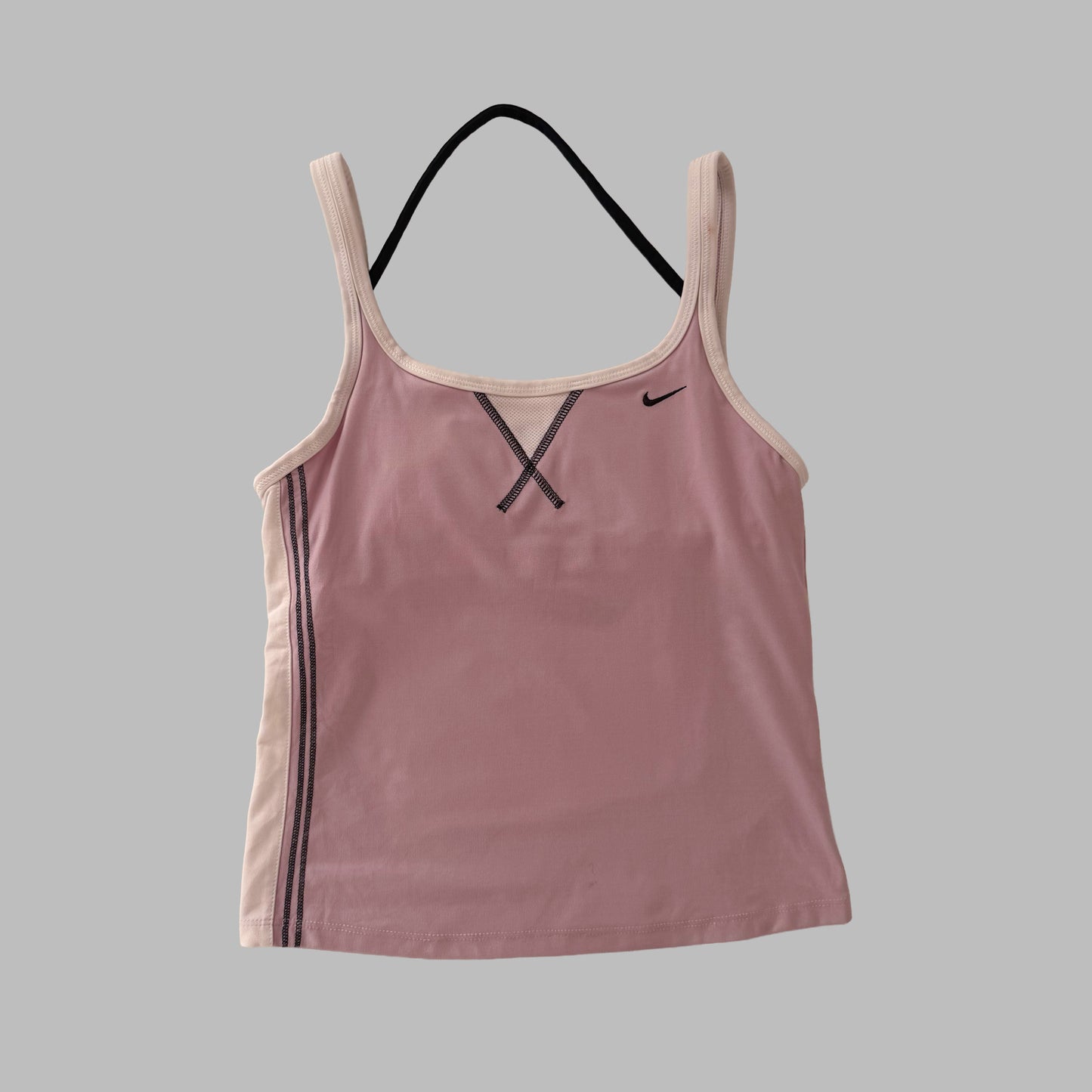 Y2K Nike Panelled Activewear Halter Tank - S