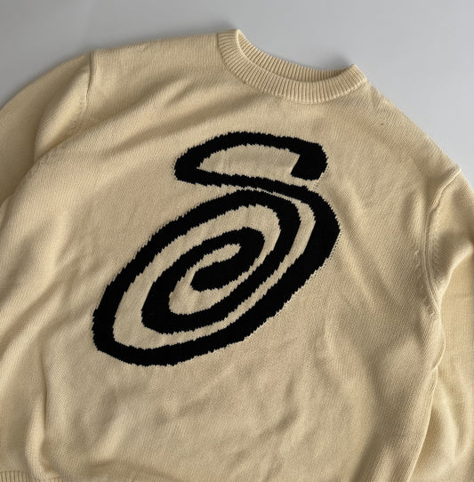 Stussy Swirly S Knit - Large