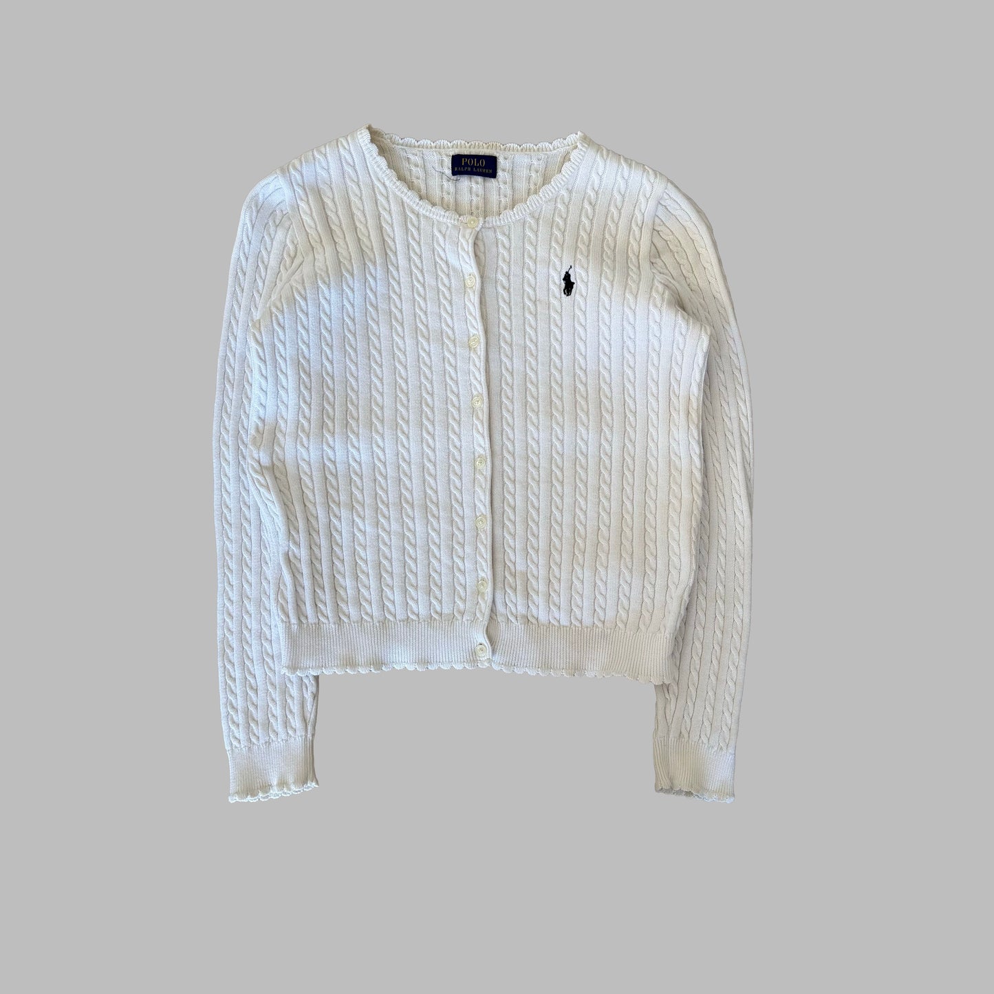 Ralph Lauren Cable Knit Cardigan - Large