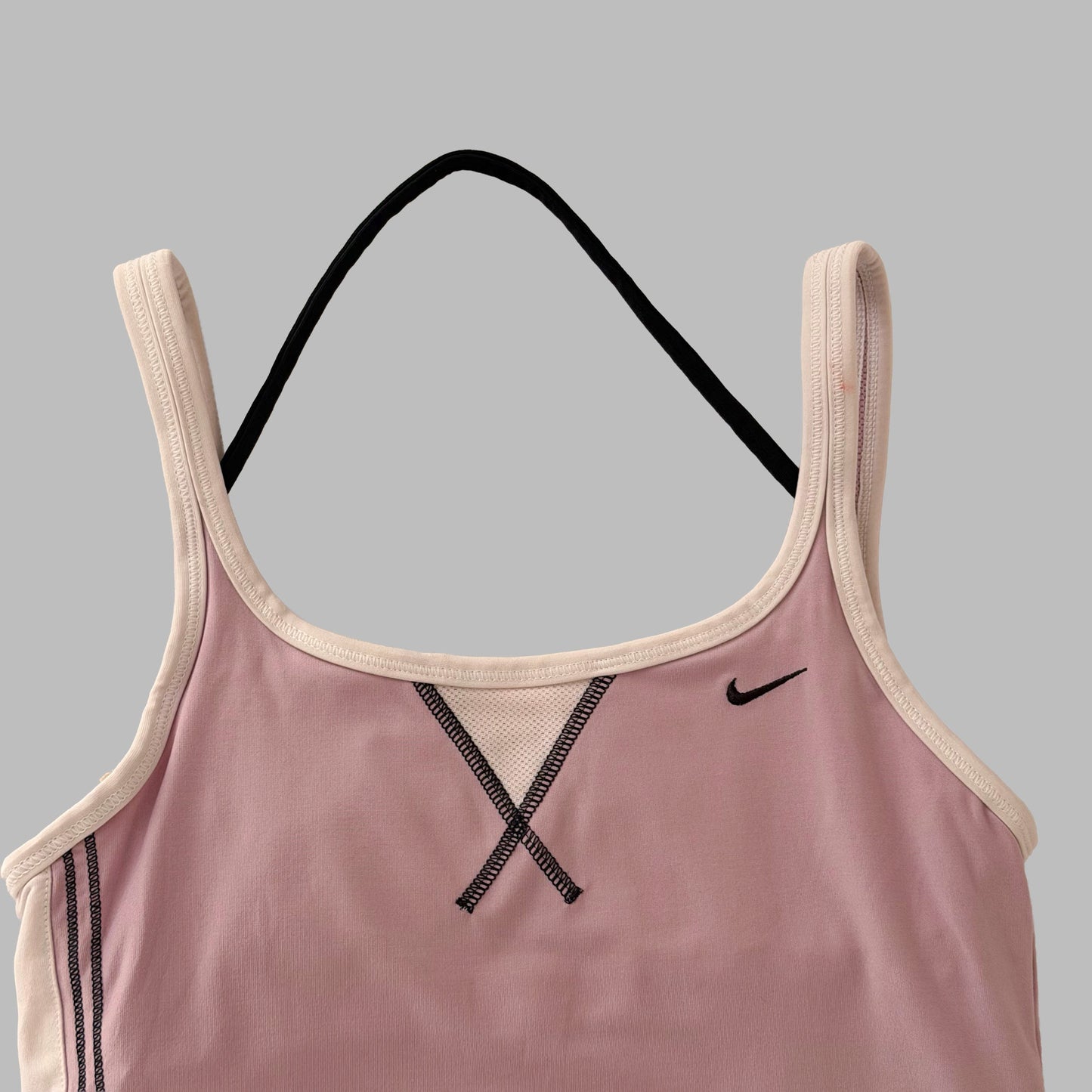 Y2K Nike Panelled Activewear Halter Tank - S