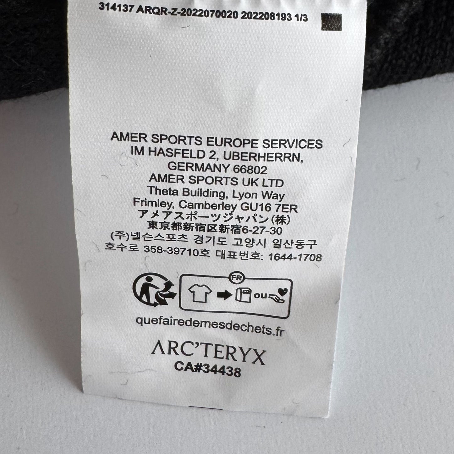 Arcteryx Beanie Black