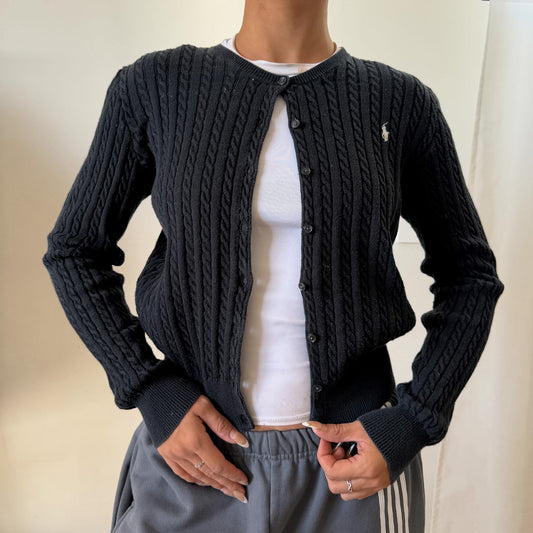 Ralph Lauren Cable Knit Cardigan - Medium