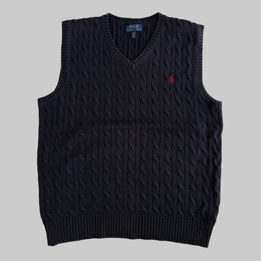 Ralph Lauren Cable Knit Vest - Large