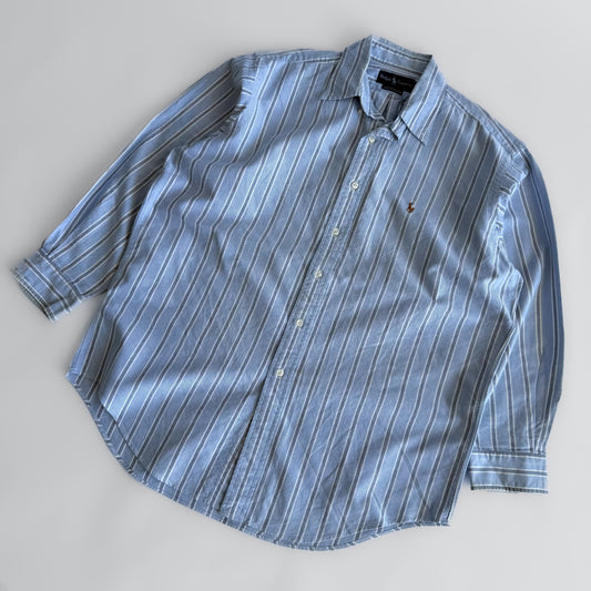 Ralph Lauren Striped Button Up Shirt - Large