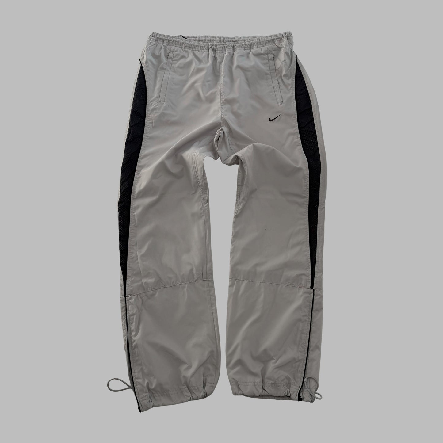 Y2K Nike Baggy Striped Track Pants - M
