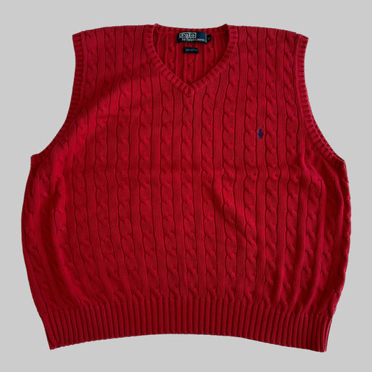 Ralph Lauren Cable Knit Vest - XL
