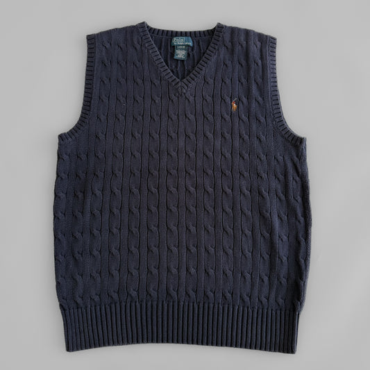 Ralph Lauren Cable Knit Vest - Small