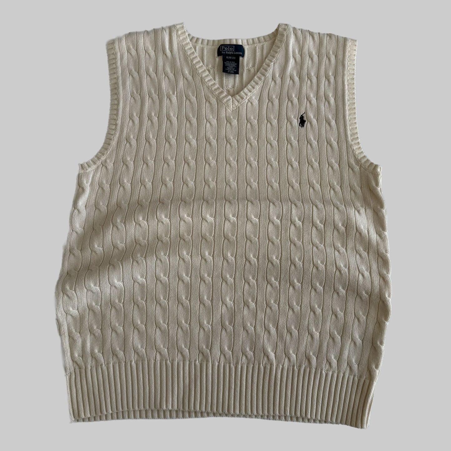 Ralph Lauren Cable Knit Vest - Medium