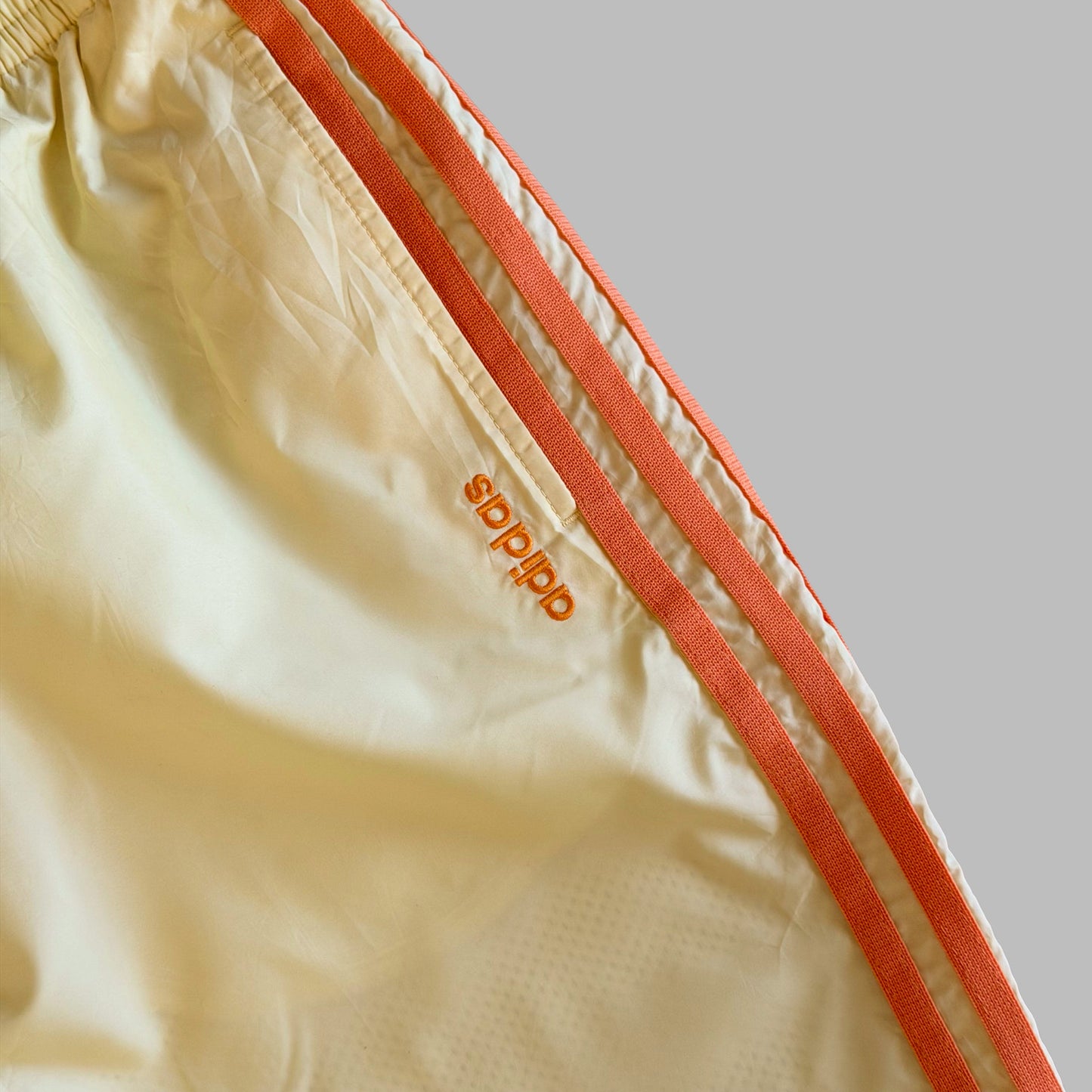 Y2K Adidas Three Stripe Straight Leg Track Pants - S