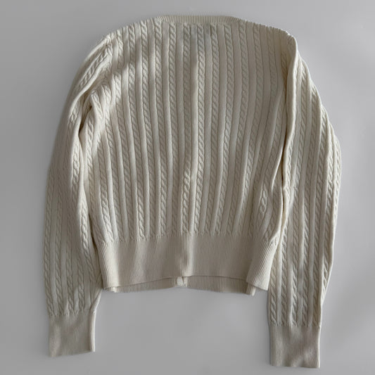 Ralph Lauren Cable Knit Cardigan - Small