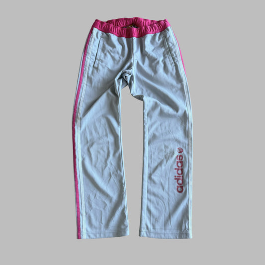 Y2K Adidas Striped Straight Leg Track Pants - S