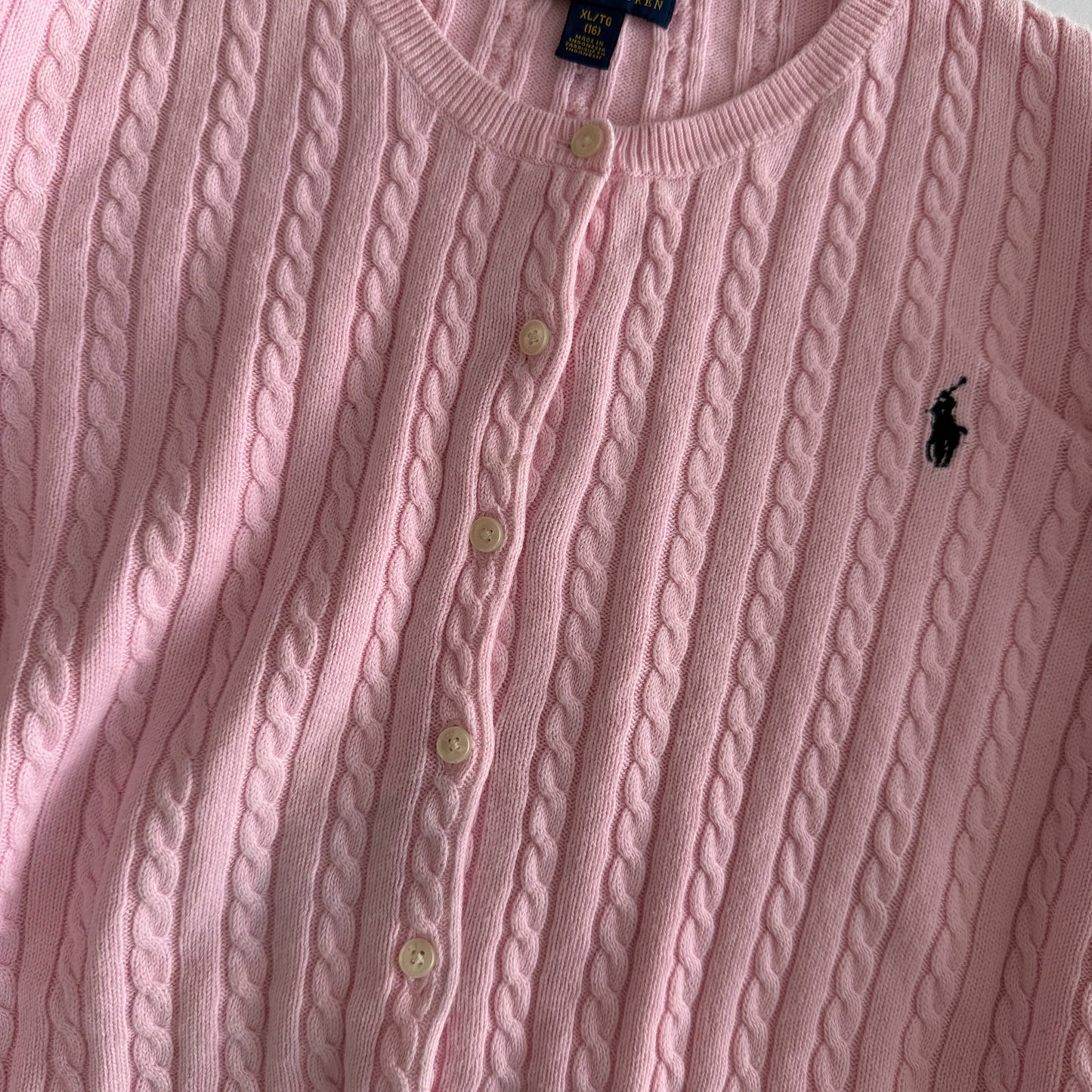 Ralph Lauren Cable Knit Cardigan - Medium