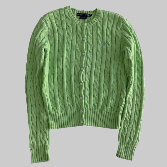 Ralph Lauren Cable Knit Cardigan - Small