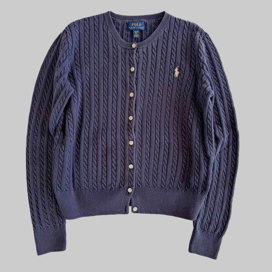 Ralph Lauren Cable Knit Cardigan - Small
