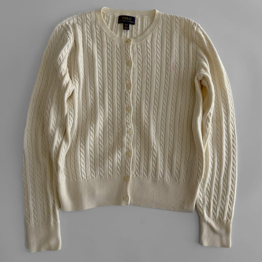 Ralph Lauren Cable Knit Cardigan - Small