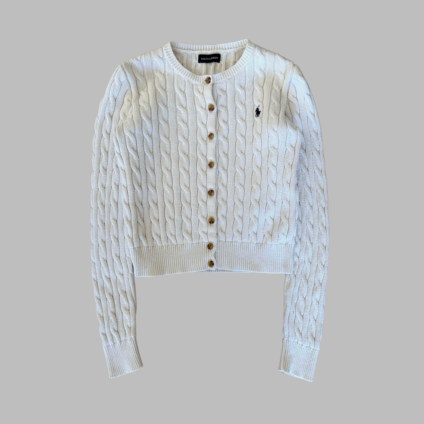 Ralph Lauren Cable Knit Cardigan - Small