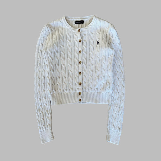 Ralph Lauren Cable Knit Cardigan - Small