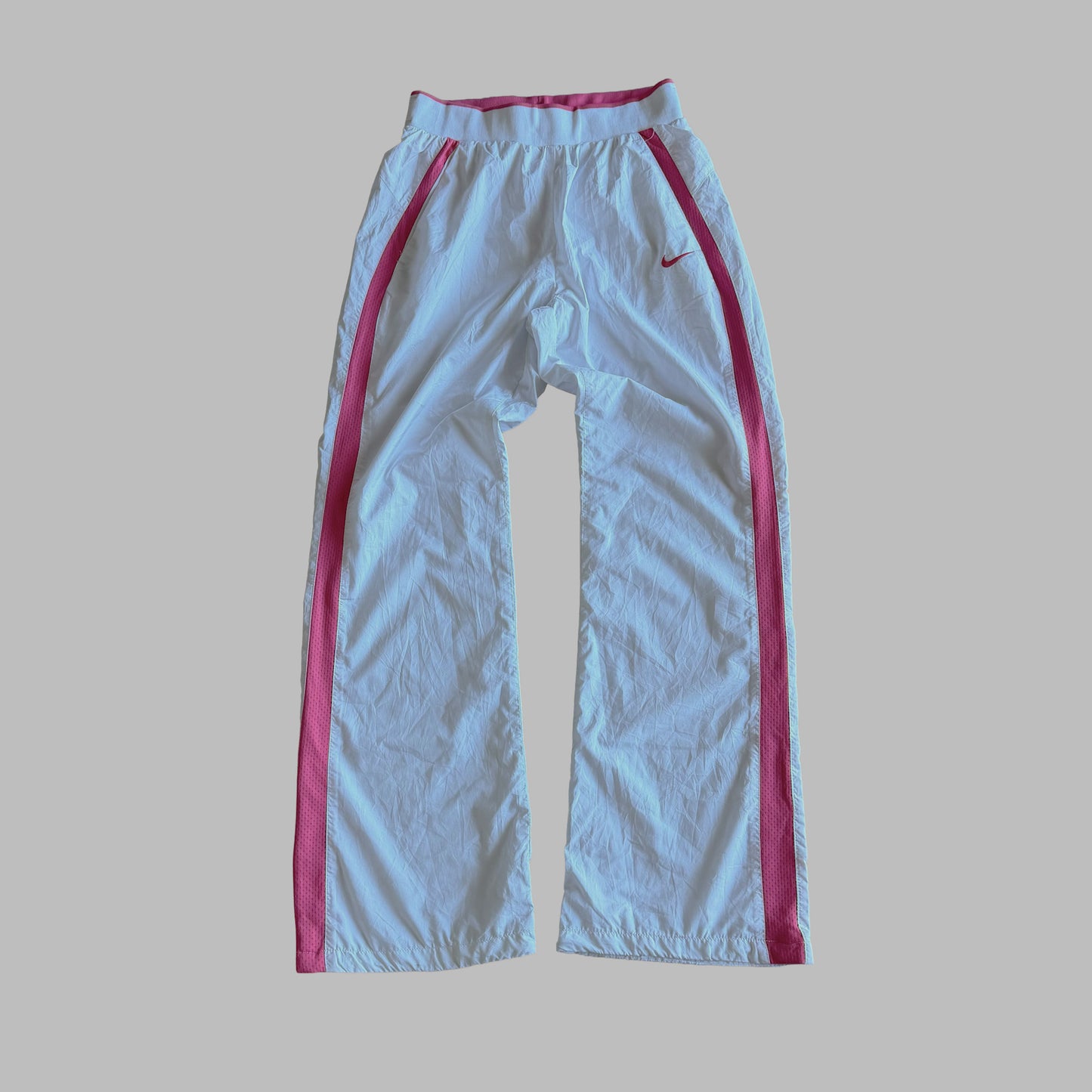 Y2K Nike Striped Wide Leg Track Pants - S