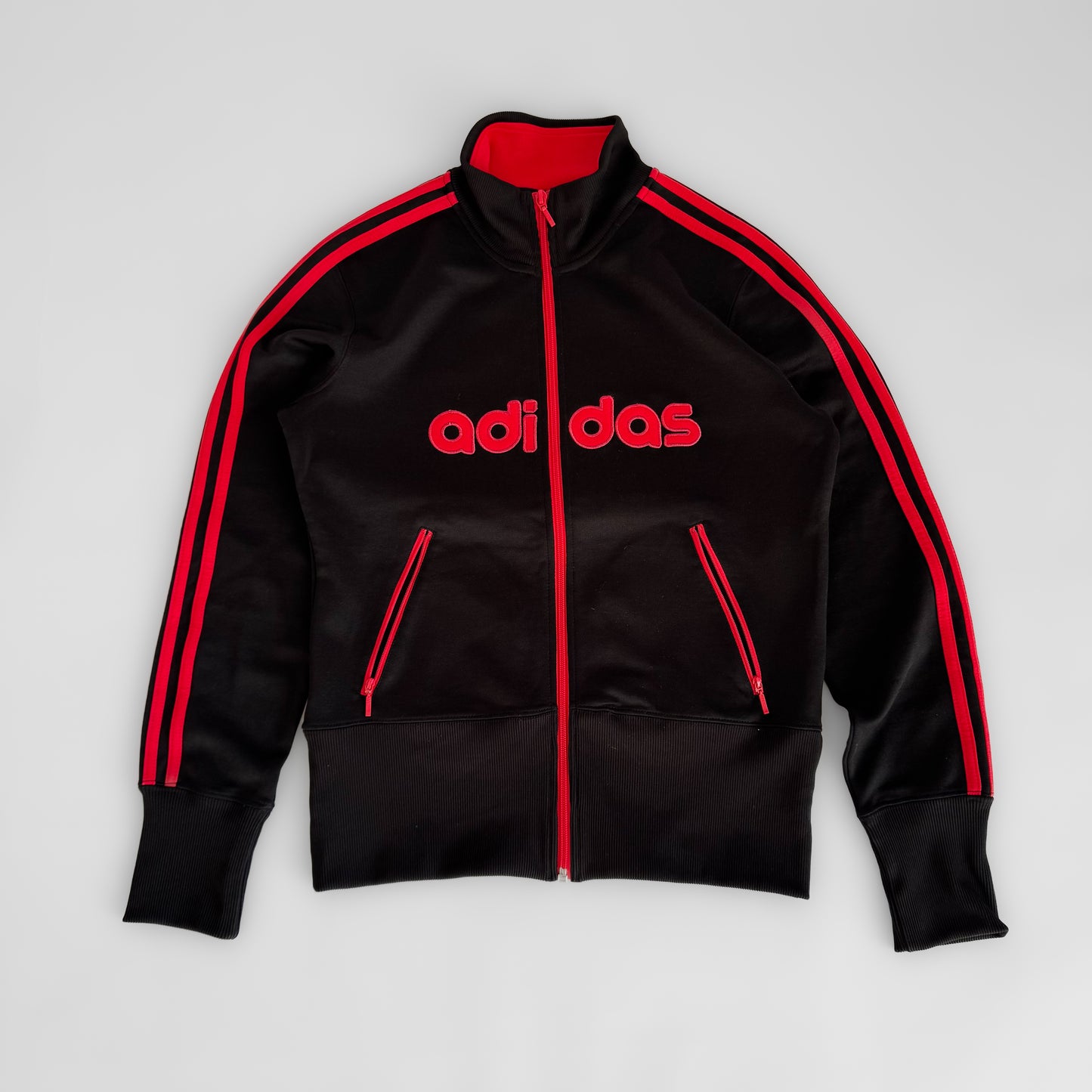 Adidas Three Stripe Track Jacket - Small