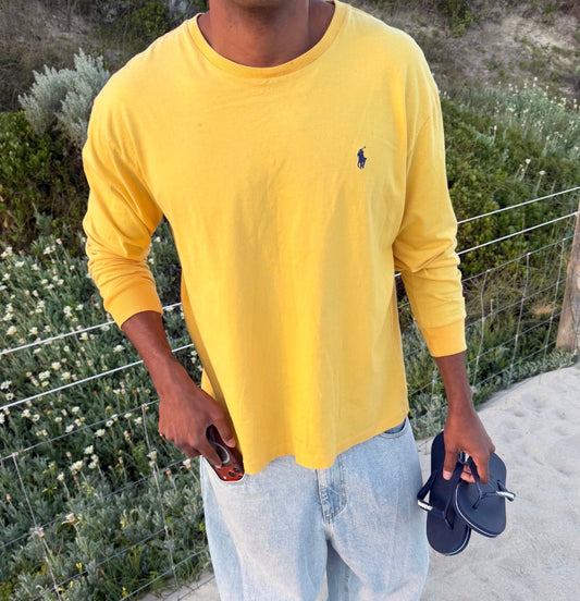 90s Polo Ralph Lauren Cotton Long Sleeve T-Shirt - L