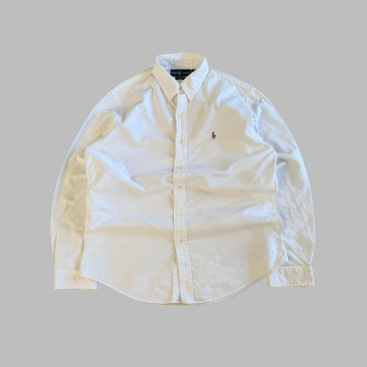 90s Polo Ralph Lauren Cotton Button Up Shirt - M