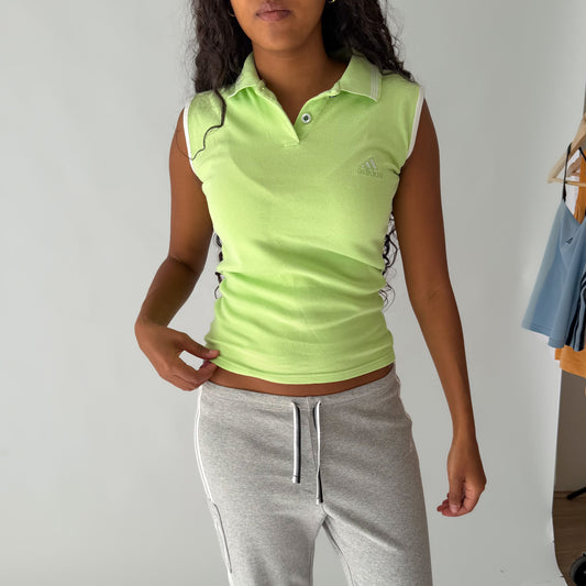 90s Adidas Activewear Polo Tank - M
