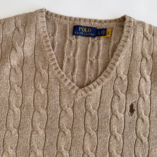 Ralph Lauren Cable Knit Vest - Large