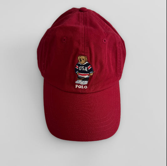 Polo Hockey Bear Cap