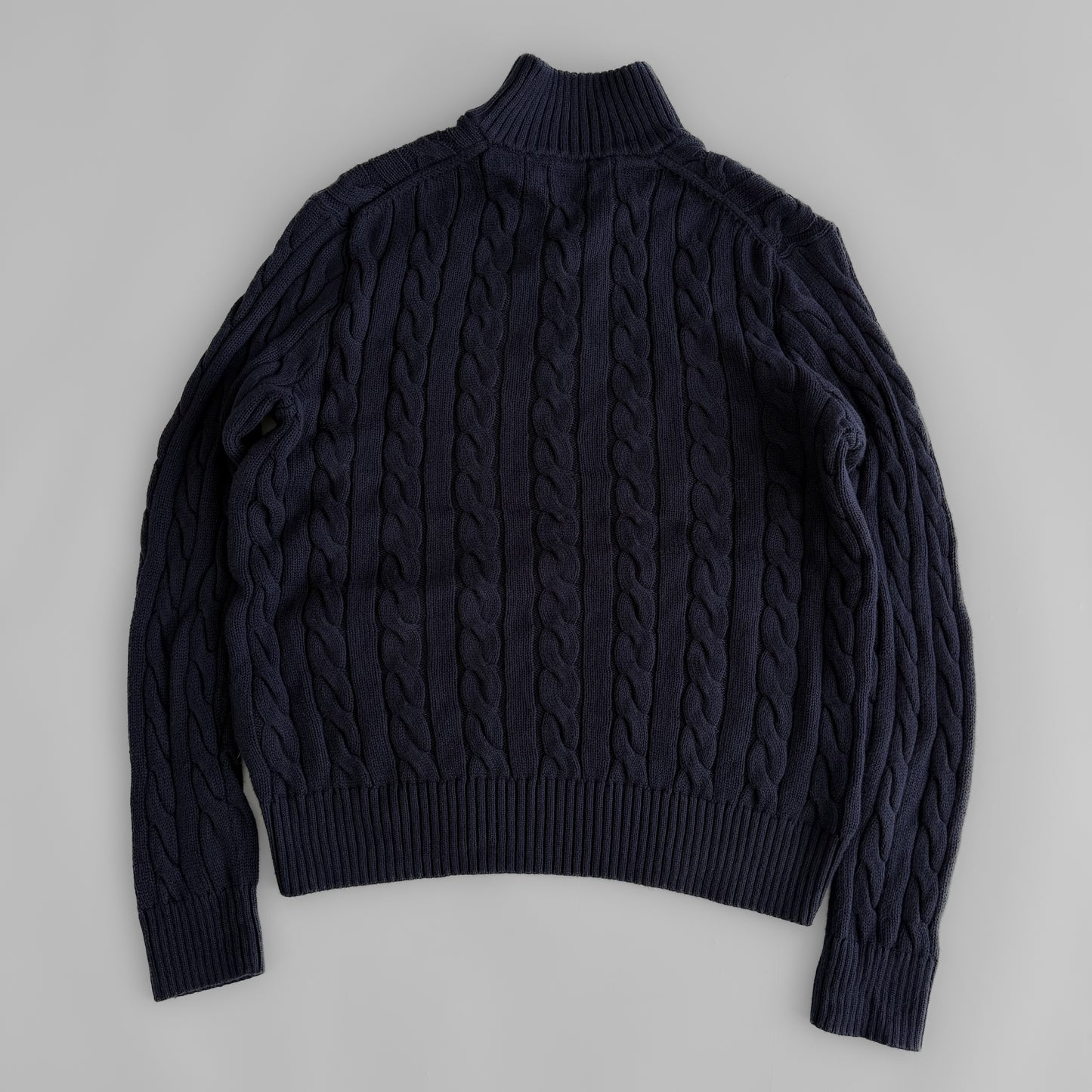 Ralph Lauren Cable Knit Quarter Zip - XL