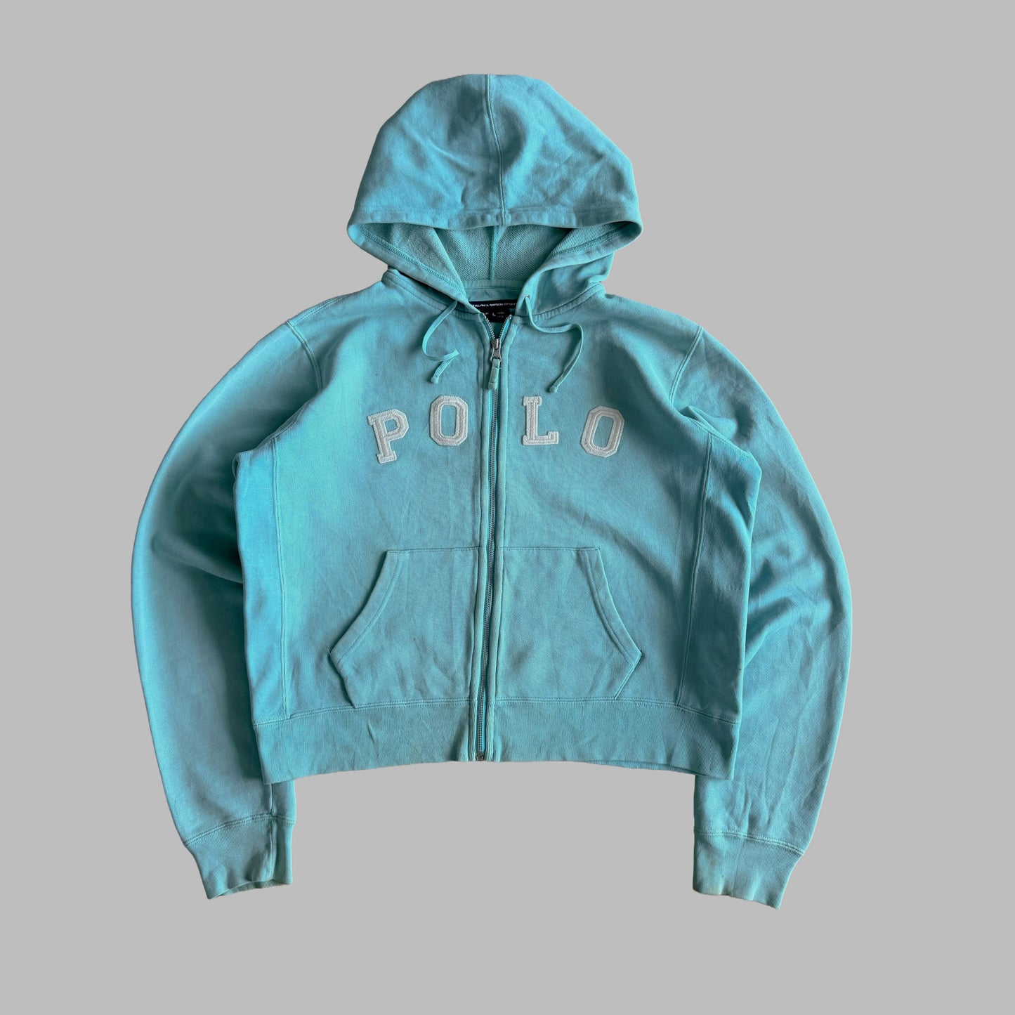 Y2K Ralph Lauren Sport Spell Out Hoodie - M