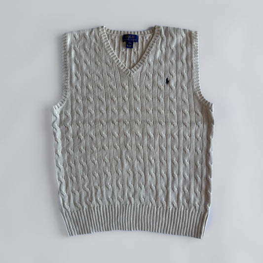 Ralph Lauren Cable Knit Vest - Medium