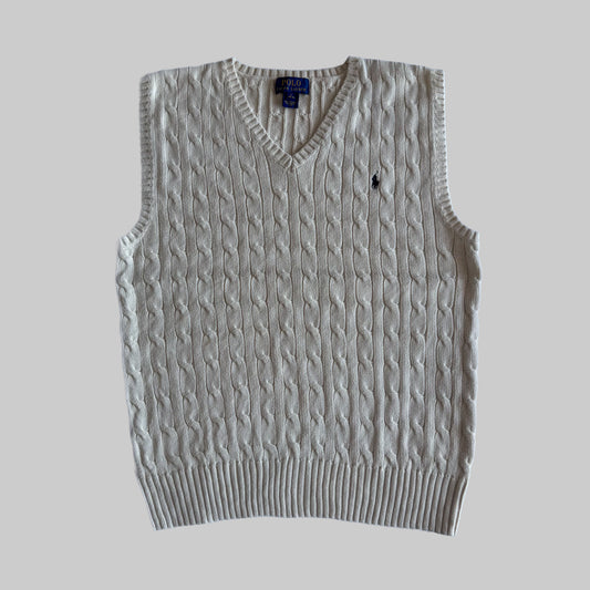 Ralph Lauren Cable Knit Vest - Medium