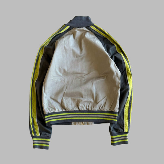 Y2K Adidas Embroidered Three Stripe Track Jacket - S