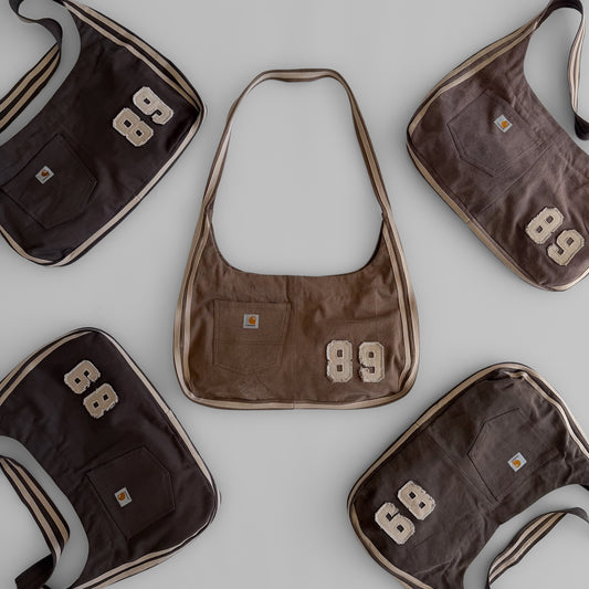Reworked Carhartt Racer Bag - Brown