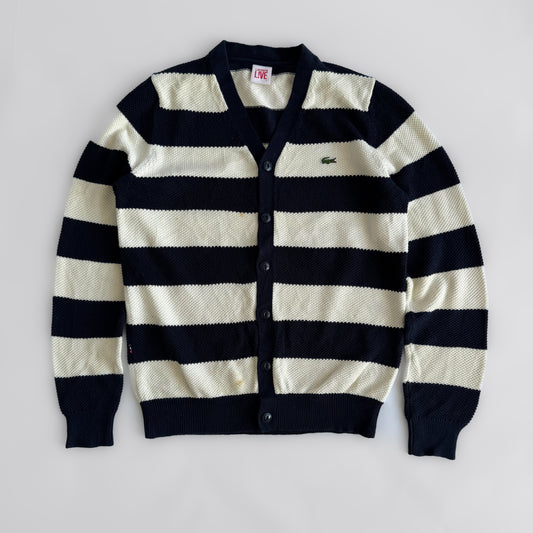 Lacoste Striped Cardigan - Large