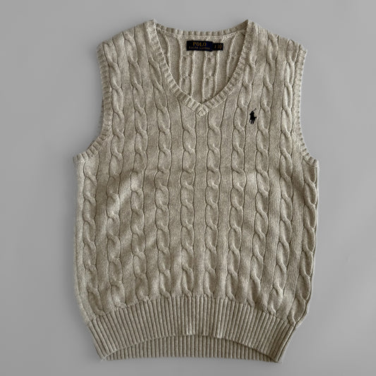 Ralph Lauren Cable Knit Vest - Small