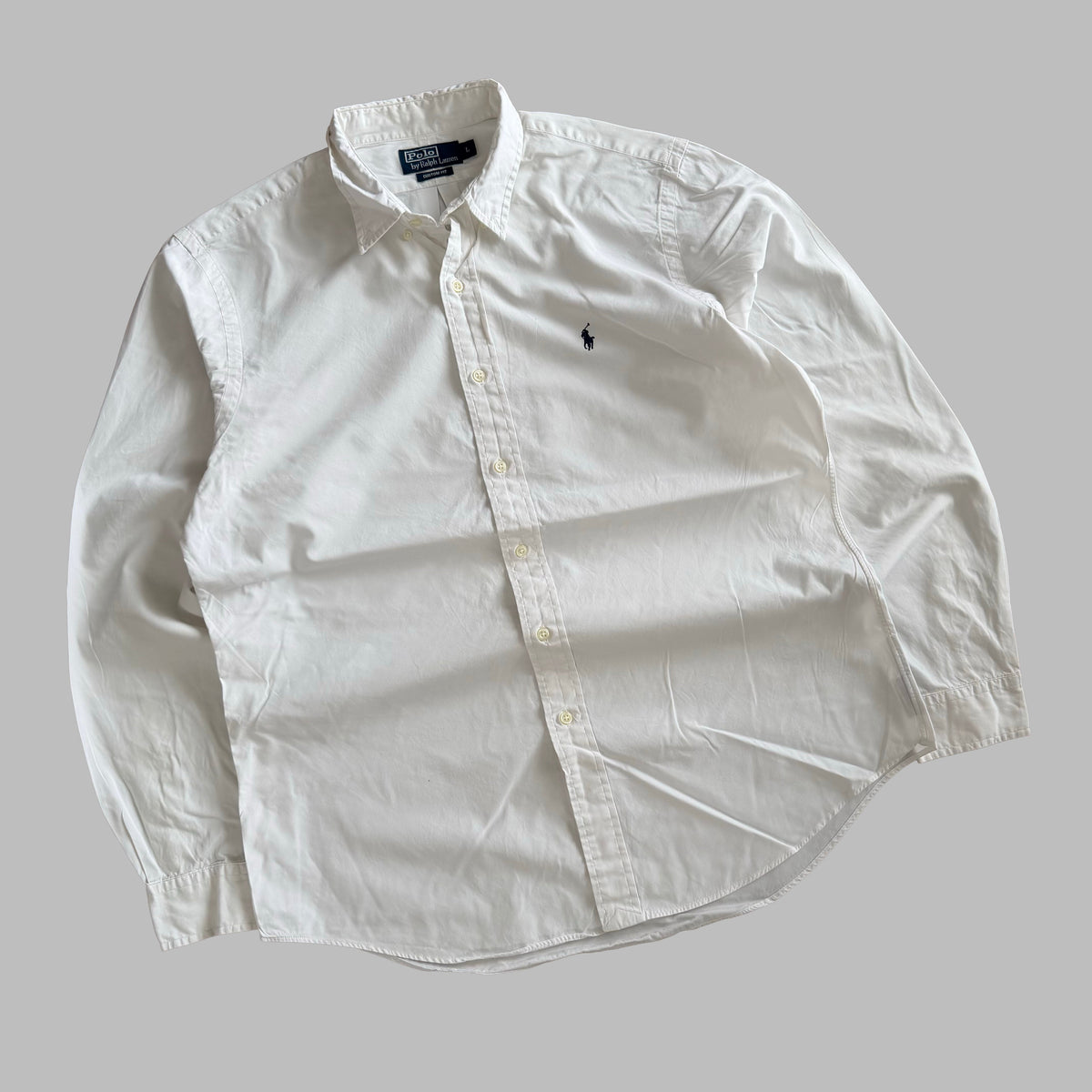 90s Polo Ralph Lauren Cotton Button Up Shirt - L
