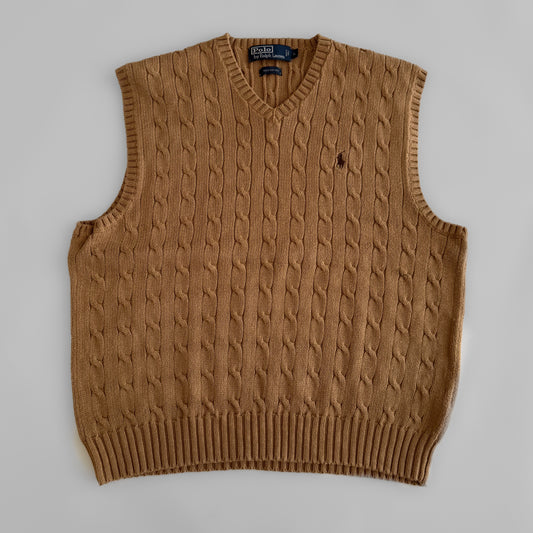 Ralph Lauren Cable Knit Vest - Large