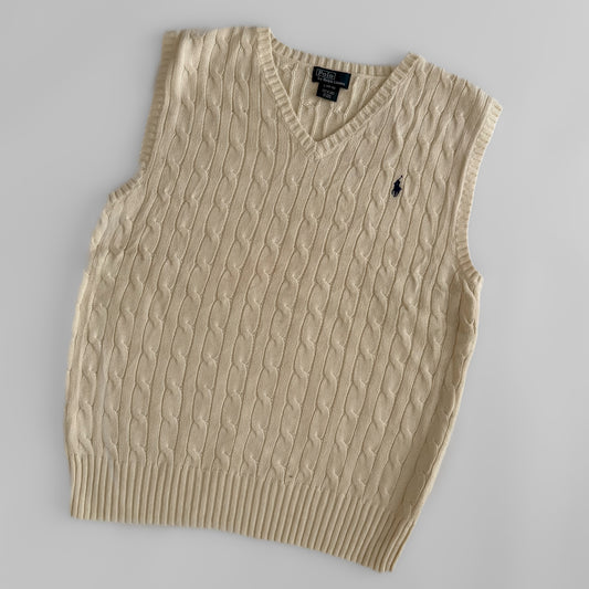 Ralph Lauren Cable Knit Vest - Small