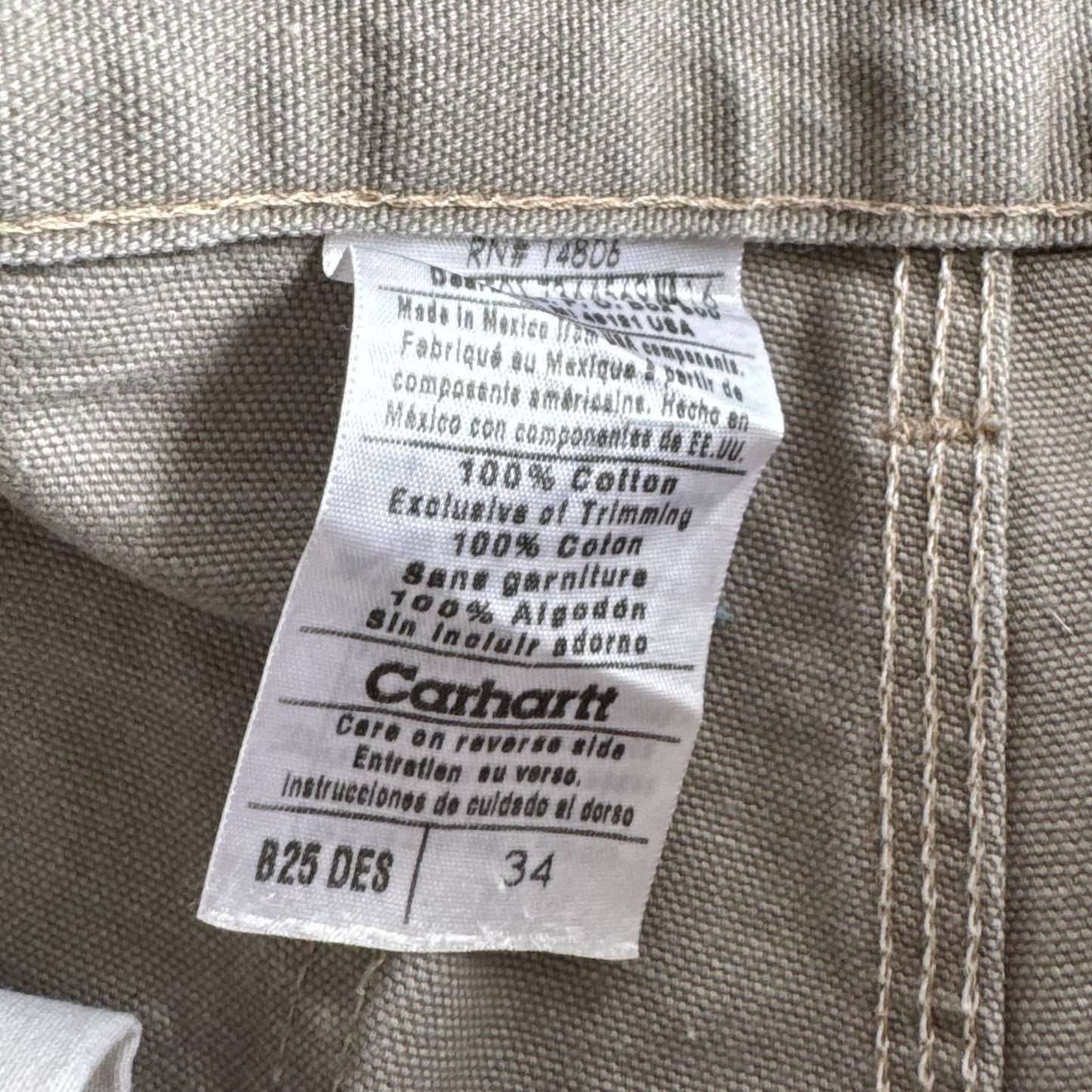 Carhartt Carpenter Shorts - 34”