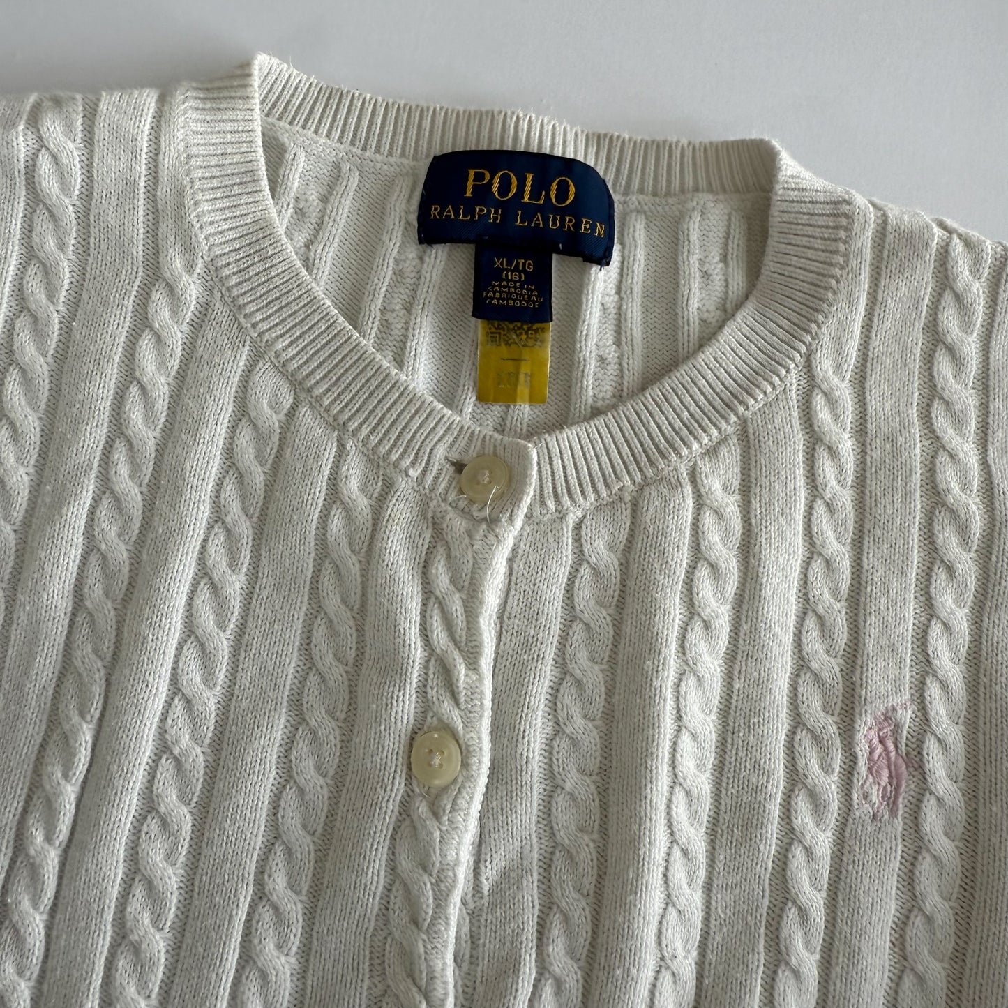Ralph Lauren Cable Knit Cardigan - Medium