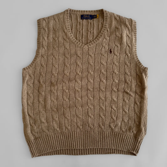 Ralph Lauren Cable Knit Vest - Medium