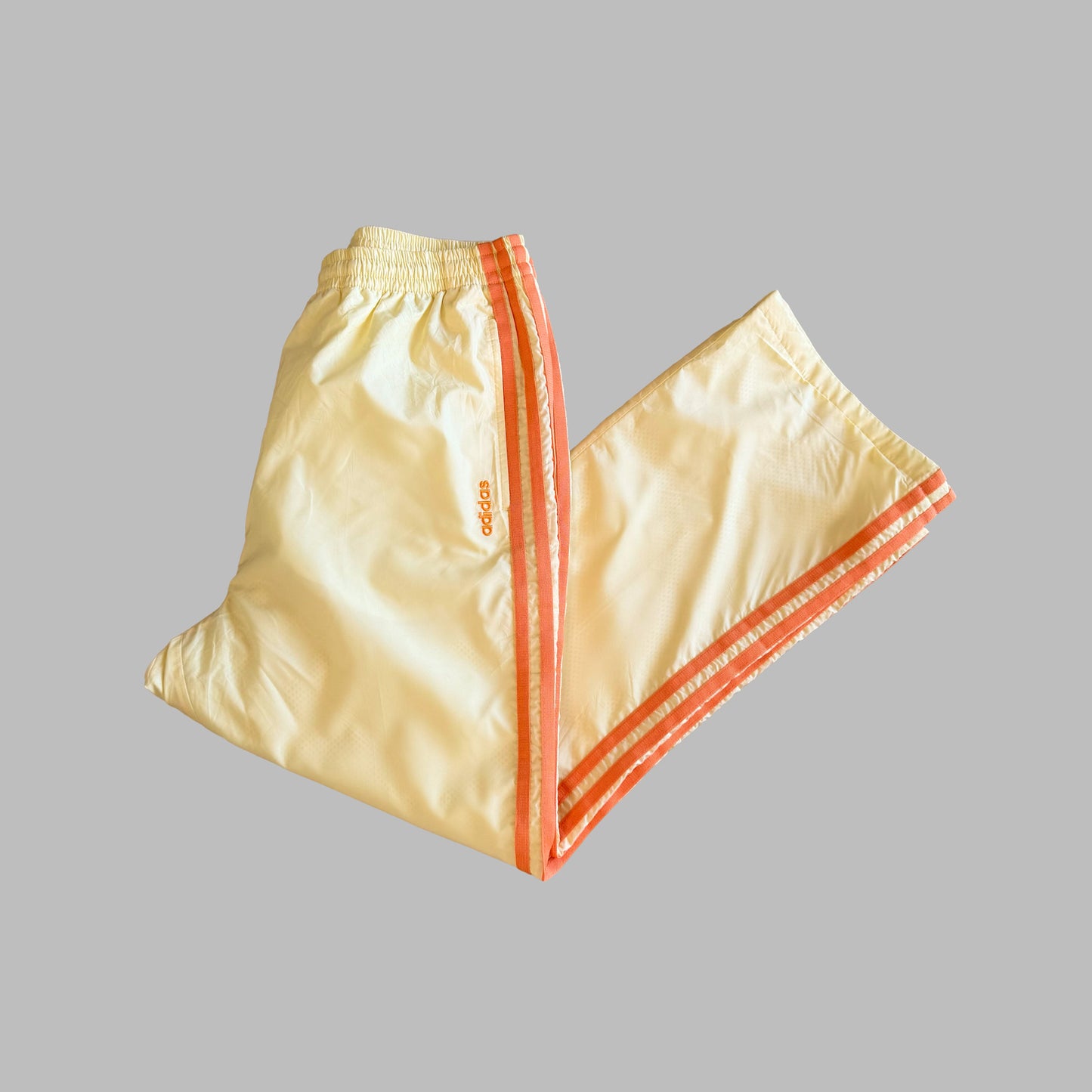 Y2K Adidas Three Stripe Straight Leg Track Pants - S