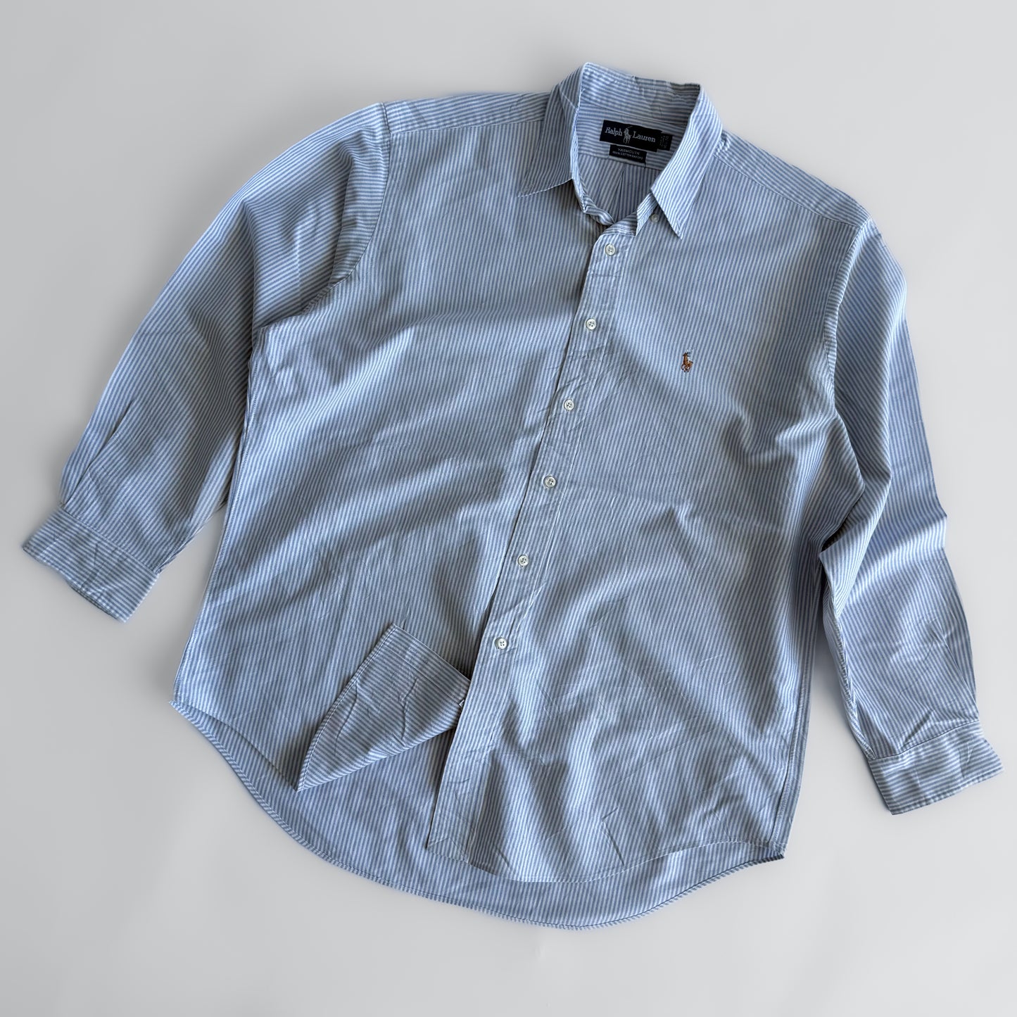 Ralph Lauren Striped Button Up Shirt - Large
