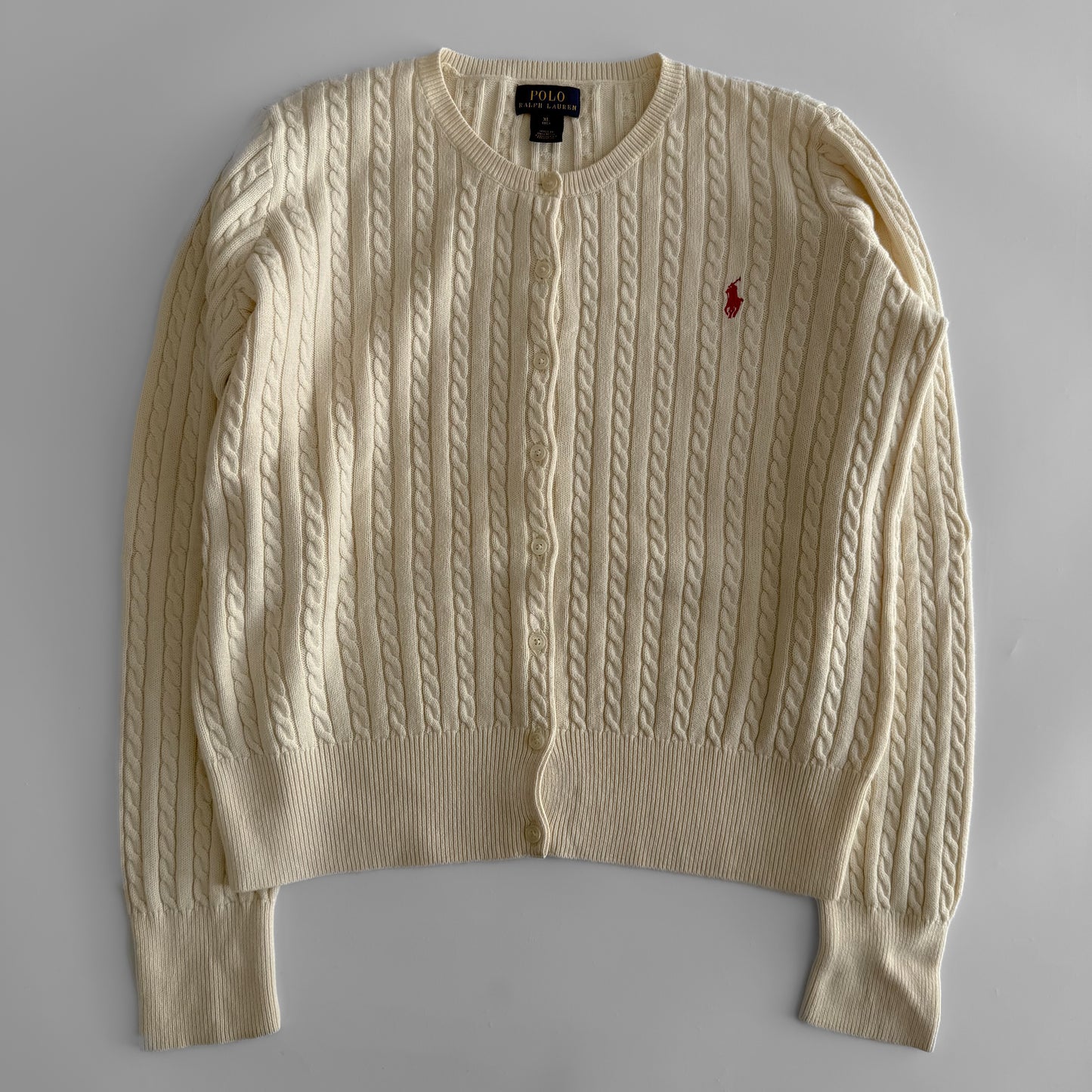 Ralph Lauren Cable Knit Cardigan -  Large