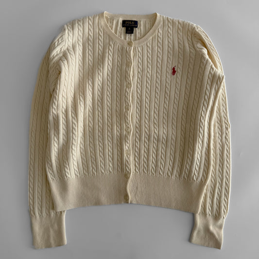 Ralph Lauren Cable Knit Cardigan -  Large