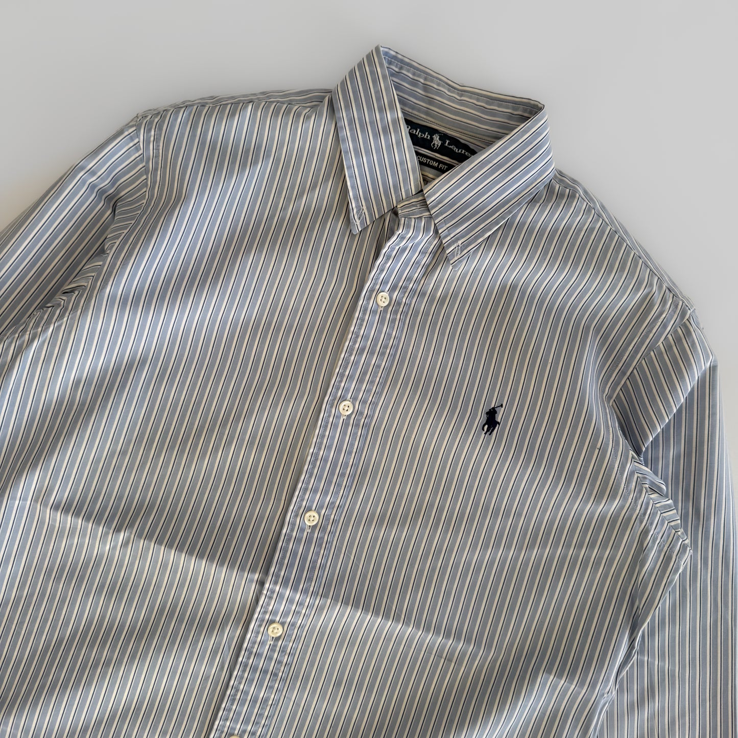 Ralph Lauren Striped Button Up Shirt - Small