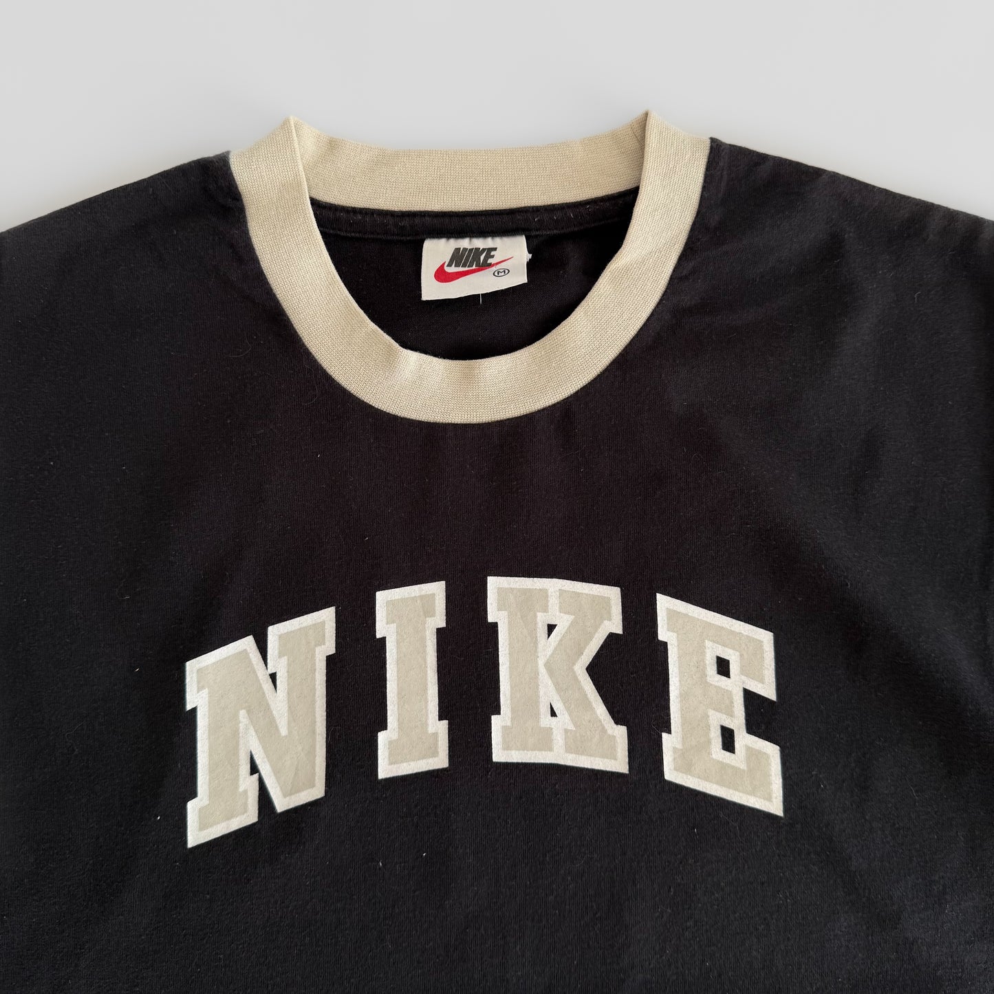90s Nike Ringer Spell Out T-Shirt - Large