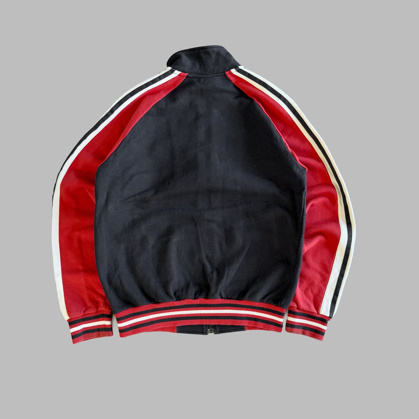 Y2K Adidas Three Stripe Spell Out Track Jacket - S
